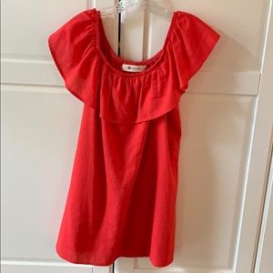 Red Off the Shoulder Dress